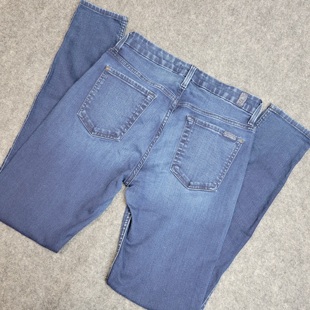 7 For All Mankind Jeans Womens 29 Blue Blair Denim The High Waist Skinny Outdoor